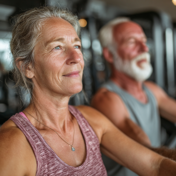 Екип druvinar с възрастни клиенти